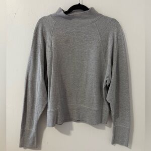 PARKE DUPE Unsubscribed French Terry Mock Neck Sweatshirt